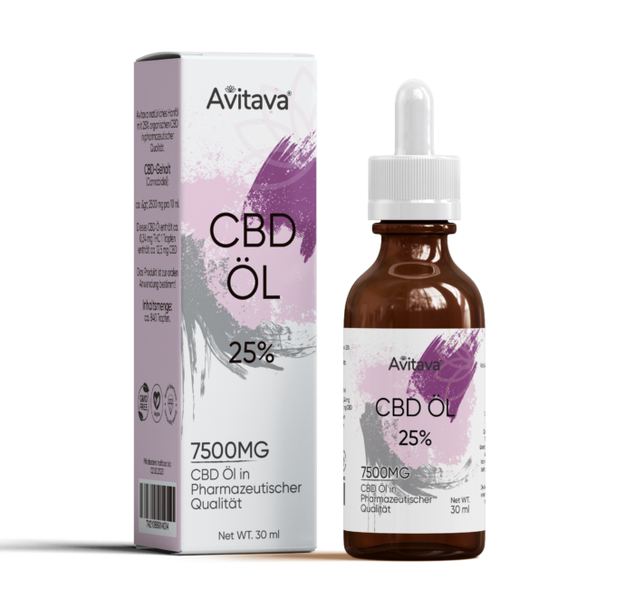 Avitava 25% CBD Öl im Vollspektrum 30 ml