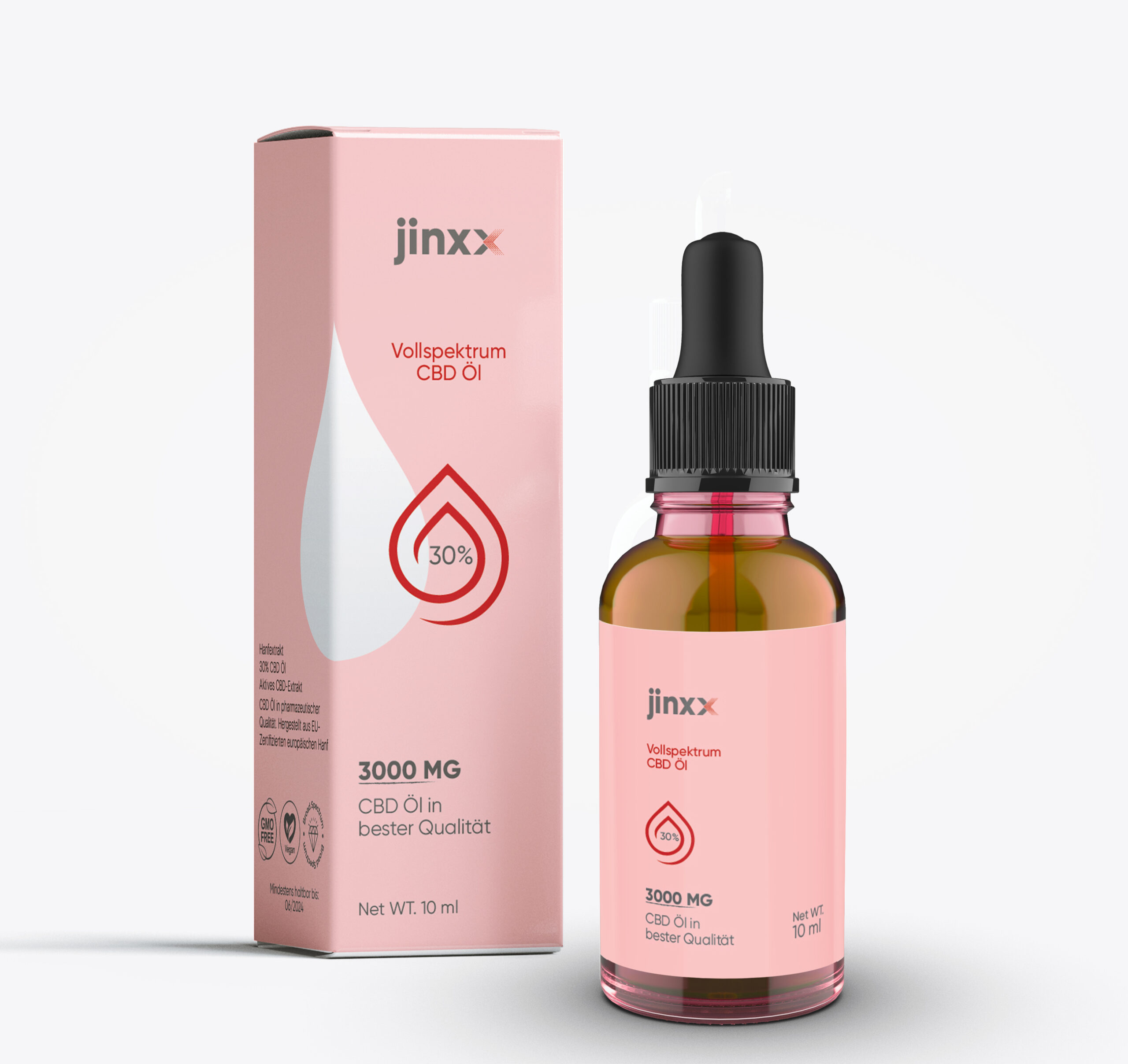 Jinxx - 30% Vollspektrum 3000 mg CBD Öl THC-frei Jinxx - 30% Vollspektrum 3000 mg CBD Öl THC-frei