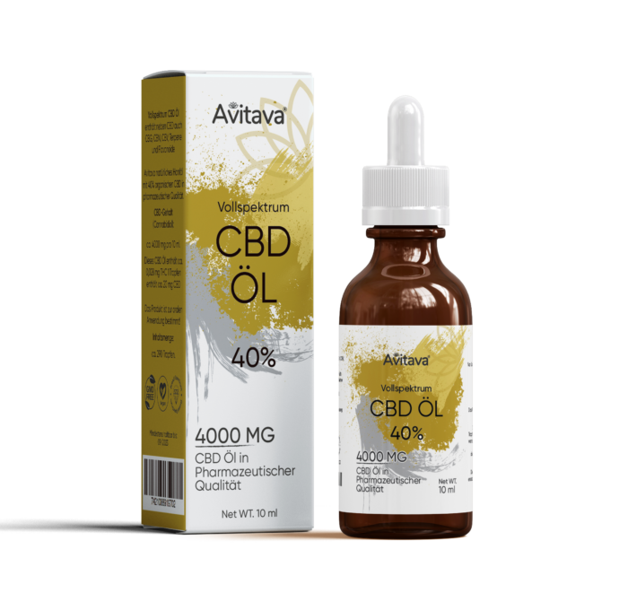 Avitava 40% Vollspektrum CBD Öl 10 ml