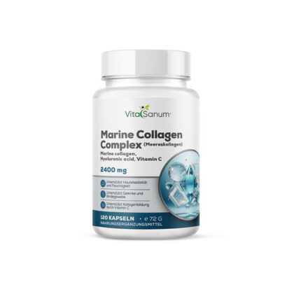 VitaSanum® - Marine Collagen + Hyaluronsäure + Vitamin C 2400 mg 120 Kapseln