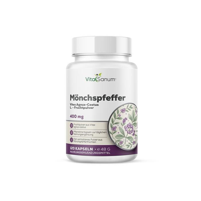 VitaSanum® - Mönchspfeffer (Vitex agnus-castus) 400 mg 120 Kapseln VitaSanum® - Mönchspfeffer (Vitex agnus-castus) 400 mg 120 Kapseln