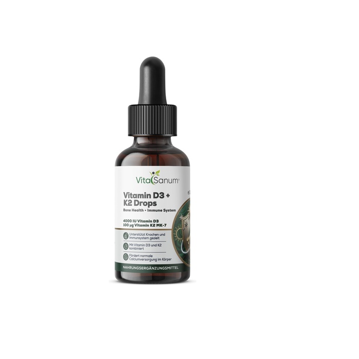 VitaSanum® Vitamin D3 + K2 MK-7 Tropfen – 30 ml VitaSanum® Vitamin D3 + K2 MK-7 Tropfen – 30 ml