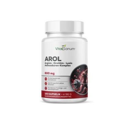 VitaSanum® – AROL (L-Arginin Alpha-Ketoglutarat · L-Ornithin HCl · L-Lysin HCl) – 3000 mg Tagesportion