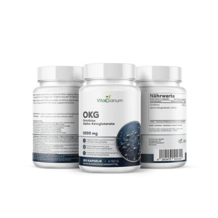 VitaSanum®- OKG (Ornithin-alpha-Ketoglutarat) (Oratsäure) 1000 mg 100 Kapseln