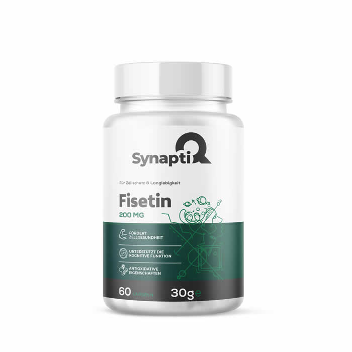 SynaptiQ® Fisetin – Hochwertiges Polyphenol aus der Natur 100 mg 60 Kapseln SynaptiQ® Fisetin – Hochwertiges Polyphenol aus der Natur 100 mg 60 Kapseln