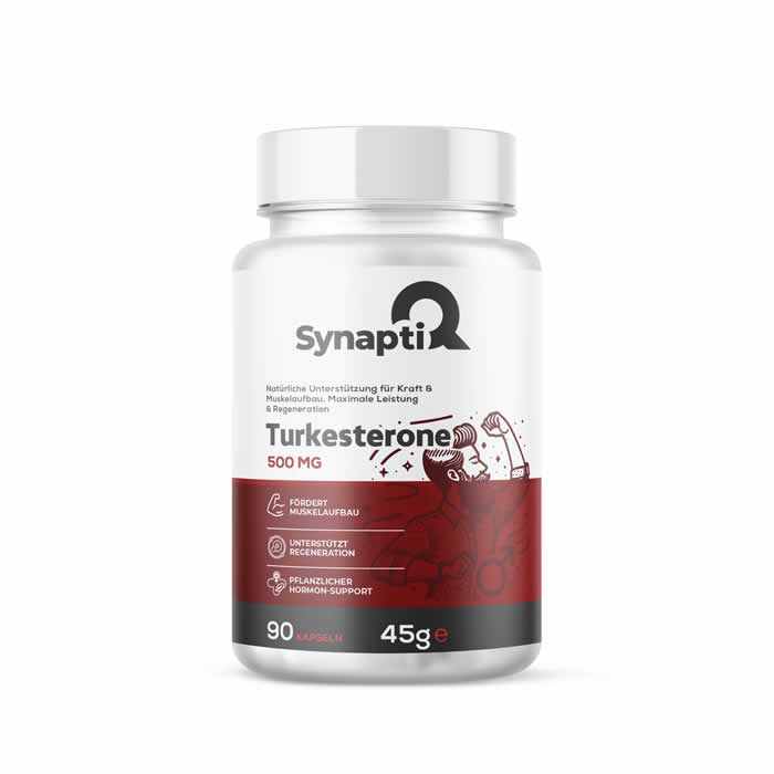SynaptiQ® Turkesteron – Hochwertiger Pflanzenextrakt zur täglichen Ergänzung 2x250 mg 90 Kapseln SynaptiQ® Turkesteron – Hochwertiger Pflanzenextrakt zur täglichen Ergänzung 2x250 mg 90 Kapseln