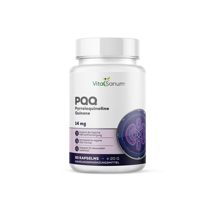 VitaSanum®- PQQ – 14 mg reines PQQ – 60 Kapseln VitaSanum®- PQQ – 14 mg reines PQQ – 60 Kapseln