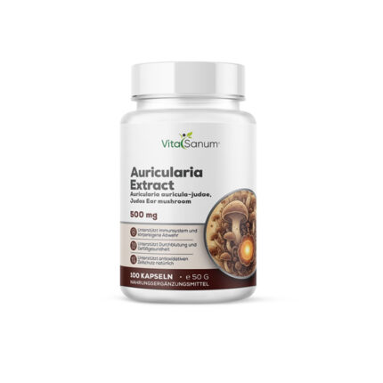 VitaSanum® Auricularia Extrakt (Auricularia auricula-judae) 500 mg – 100 Kapseln