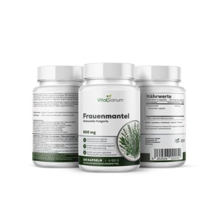 VitaSanum® Frauenmantel (Alchemilla vulgaris) – 1500 mg Tagesportion – 120 Kapseln